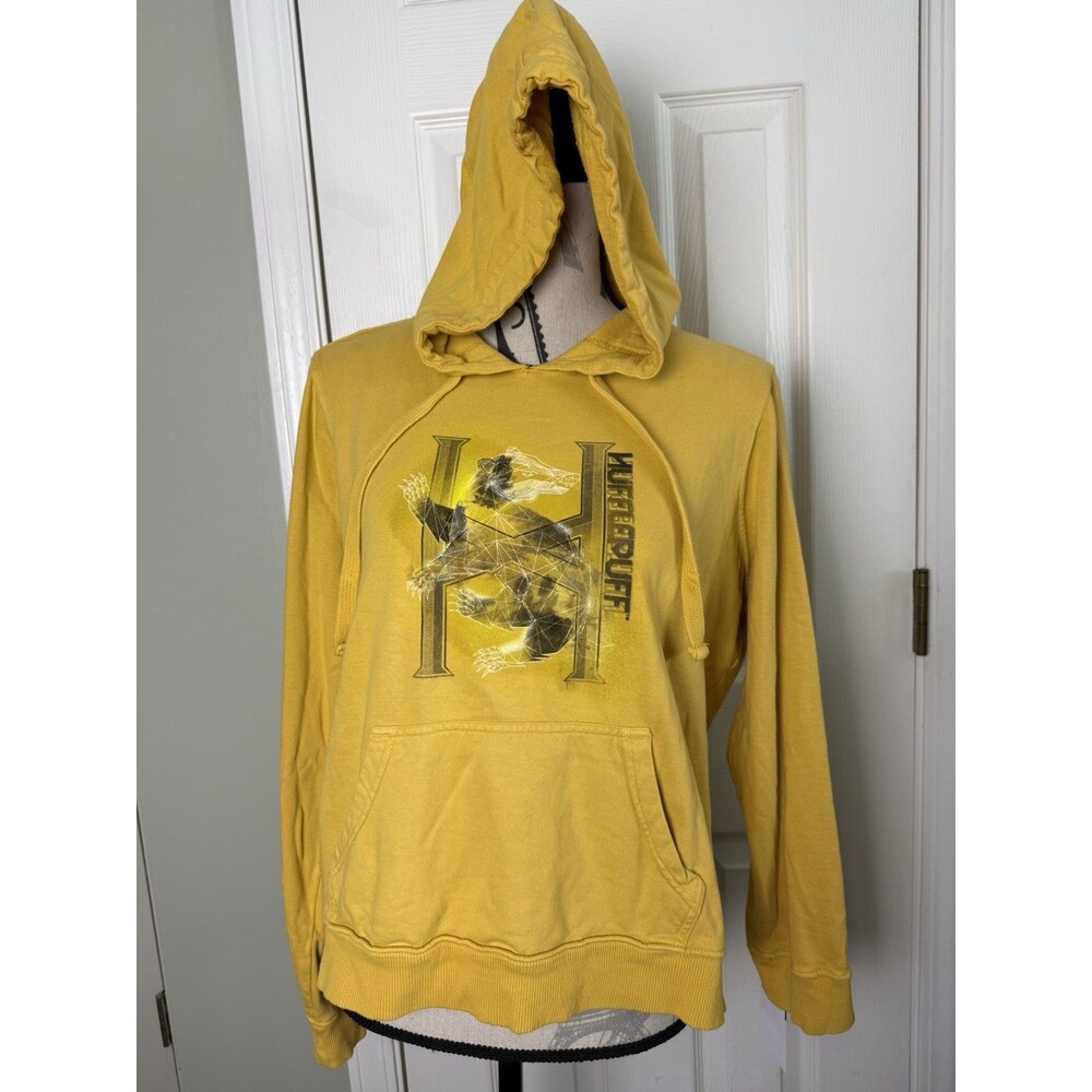 Harry Potter Hufflepuff Yellow Pullover 100% Cotton Sweatshirt Youth M Unisex